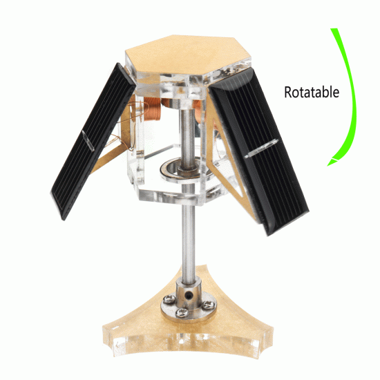 Solar Magnetic Levitation Mendocino Motor Education Model Steam Stirling Engine