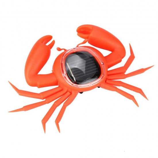 Solar Powered Toy Learning Educational Creative Mini Running Crab Animal Gift