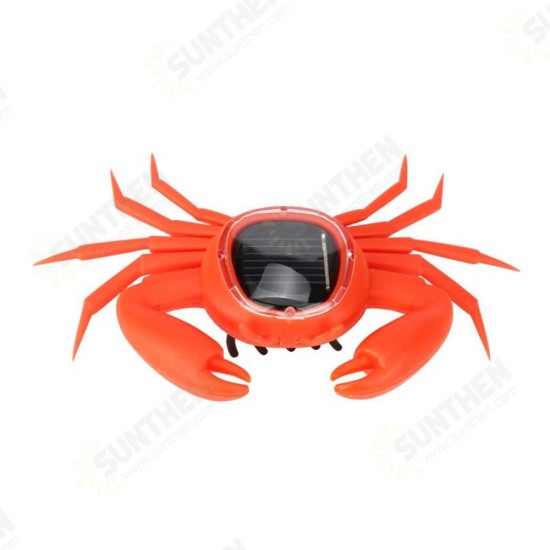 Solar Powered Toy Learning Educational Creative Mini Running Crab Animal Gift