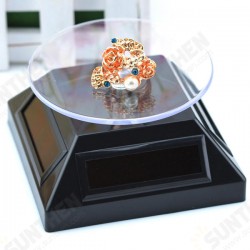 Solar Showcase 360° Turntable Rotation Display Stand For Displaying Jewelry Watch Ring Phone Solar Showcase 360° Turntable Rotation Display Stand For Displaying Jewelry Watch Ring Phone