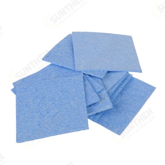 10Pcs 60 x 60mm Blue Solder Cleaning Sponge For Soldering Iron Tip