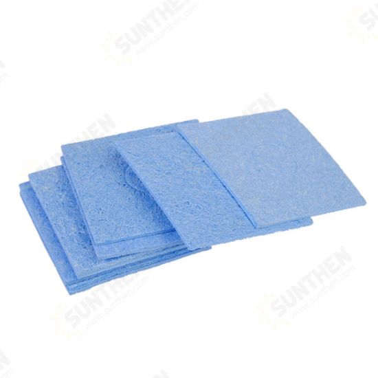 10Pcs 60 x 60mm Blue Solder Cleaning Sponge For Soldering Iron Tip