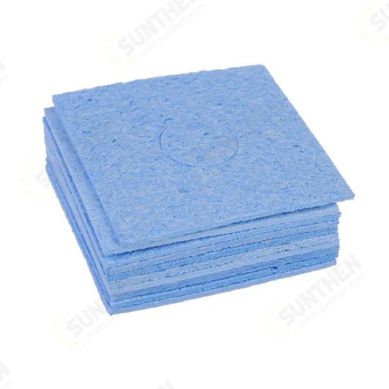 10Pcs 60 x 60mm Blue Solder Cleaning Sponge For Soldering Iron Tip