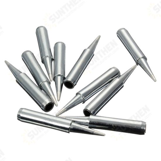 10pcs 900M-T-B Lead Solder Iron Tips for Soldering ReWork Station