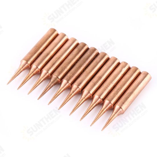 10pcs 900M-T Pure Copper Iron Tips Soldering Tips For Hakko Soldering Rework Station Soldering Iron