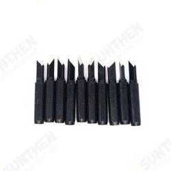 10pcs Black 936 Soldering Iron Tips 900M-T Edition Horseshoe Flat for Soldering Rework Station