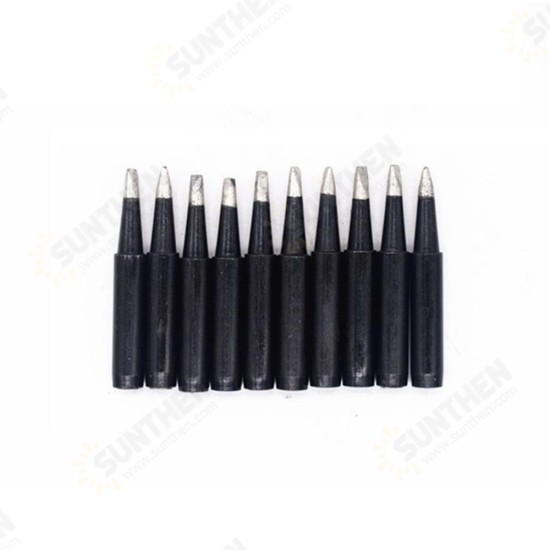 10pcs Black 936 Soldering Iron Tips 900M-T Edition Horseshoe Flat for Soldering Rework Station