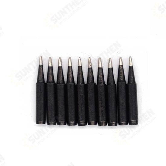 10pcs Black 936 Soldering Iron Tips 900M-T Edition Horseshoe Flat for Soldering Rework Station