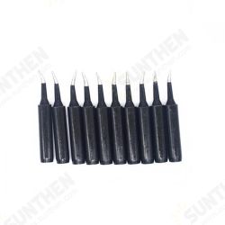 10pcs Black 936 Soldering Iron Tips 900M-T Edition Horseshoe Flat for Soldering Rework Station