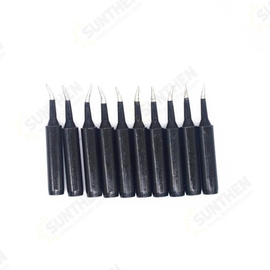 10pcs Black 936 Soldering Iron Tips 900M-T Edition Horseshoe Flat for Soldering Rework Station