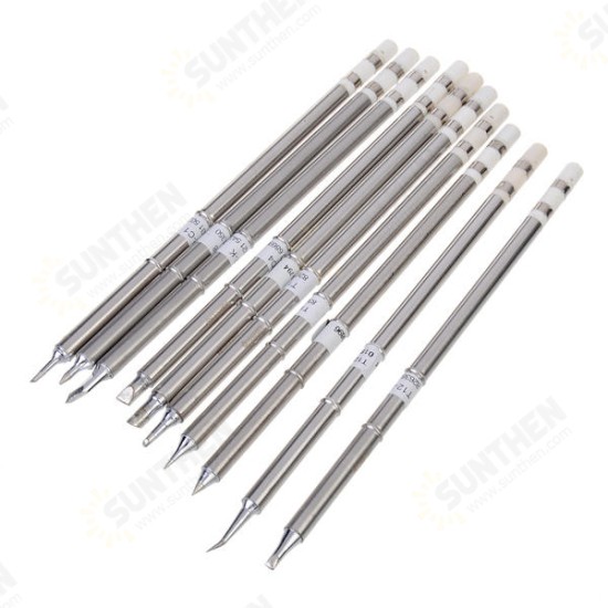 10pcs T12 Series Solder Iron Tips for Hakkoo Soldering Station FX-951 FX-952