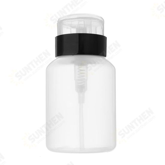 200MLEmpty Clear Pump Dispenser Bottle for Acetone Polish Remover Alcohol Liquid Oil Bottles