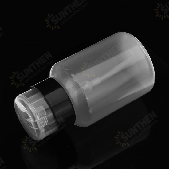 200MLEmpty Clear Pump Dispenser Bottle for Acetone Polish Remover Alcohol Liquid Oil Bottles