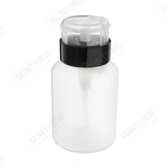 200MLEmpty Clear Pump Dispenser Bottle for Acetone Polish Remover Alcohol Liquid Oil Bottles