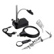 2.5X/7.5X LED Light Soldering Iron Stand Holder Helping Hands Magnifying Glass Magnifier USB Charging