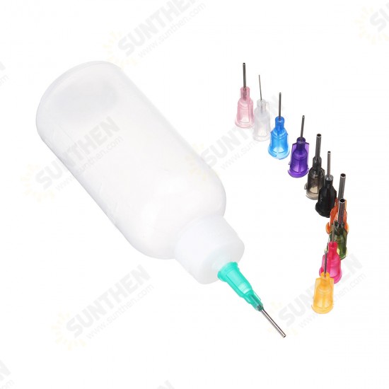 30mL 50mL Rosin Flux Alcohol Soldering Solder Liquid Contain Bottle Paste with 11 Needles