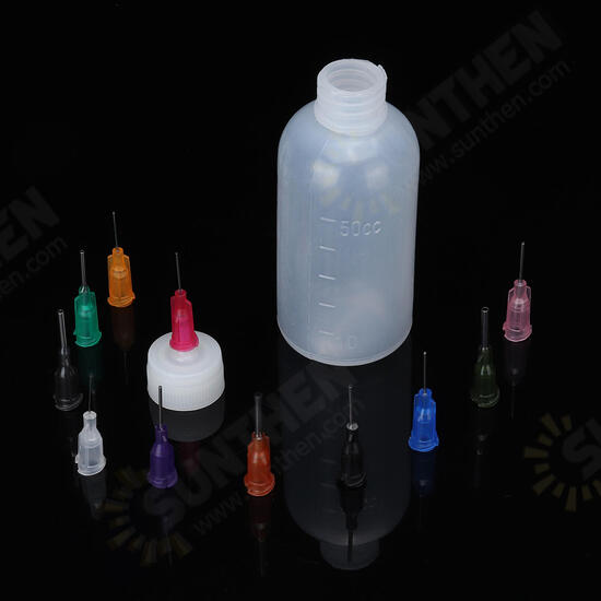 30mL 50mL Rosin Flux Alcohol Soldering Solder Liquid Contain Bottle Paste with 11 Needles