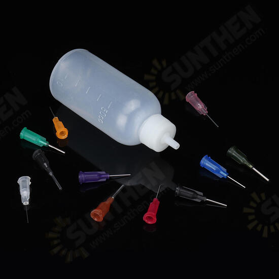 30mL 50mL Rosin Flux Alcohol Soldering Solder Liquid Contain Bottle Paste with 11 Needles