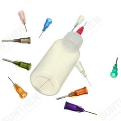 30ml Needle Dispenser Bottle for Rosin Solder Flux Paste + 11 Needles
