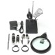 5 LED Light Magnifier Magnifying Glass Helping Hand Soldering Stand with 3 Lens 5 LED Light Magnifier Magnifying Glass Helping Hand Soldering Stand with 3 Lens
