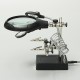 5 LED Light Magnifier Magnifying Glass Helping Hand Soldering Stand with 3 Lens 5 LED Light Magnifier Magnifying Glass Helping Hand Soldering Stand with 3 Lens
