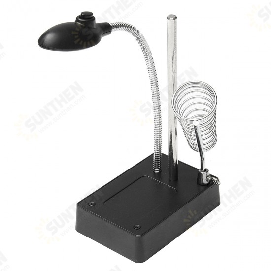 5 LED Light Magnifier Magnifying Glass Helping Hand Soldering Stand with 3 Lens