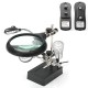 5 LED Light Magnifier Magnifying Glass Helping Hand Soldering Stand with 3 Lens 5 LED Light Magnifier Magnifying Glass Helping Hand Soldering Stand with 3 Lens