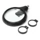 5 LED Light Magnifier Magnifying Glass Helping Hand Soldering Stand with 3 Lens