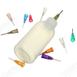 50ml Empty E-liquid Plastic Rosin Flux Alcohol Bottles For Dispenser Rosin Solder Flux Paste +330 Needles