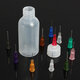 50ml Empty E-liquid Plastic Rosin Flux Alcohol Bottles For Dispenser Rosin Solder Flux Paste +330 Needles