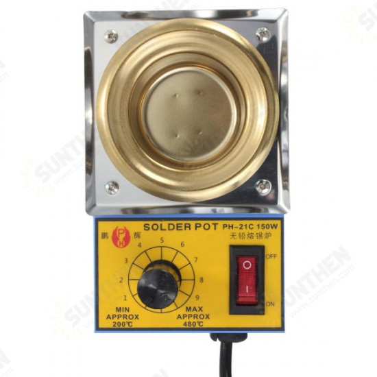 50mm 220V 150W Solder Pot Soldering Desoldering Bath Tin Mealting Plate 50mm 220V 150W Solder Pot Soldering Desoldering Bath Tin Mealting Plate
