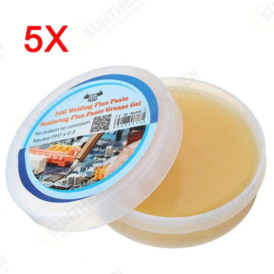 5Pcs 50G Welding Flux Paste Solder Flux Paste Grease Gel