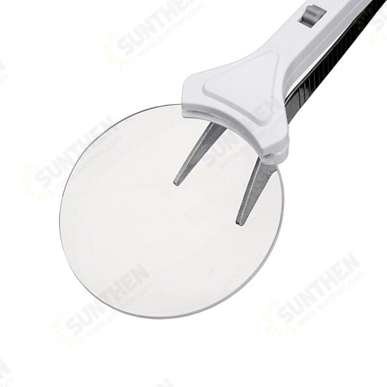 5X LED Tweezer Soldering Magnifier Clamp Magnifying Glass Loupe Collection Tool