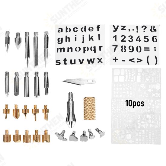 60W Electric Soldering Iron Adjustable Temperature Welding Wood Burning Tools Kit