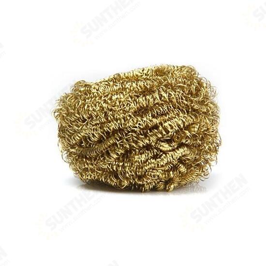 Copper Spiral Scourer Cleaning Ball for Soldering Welding Tools with Storaging Box