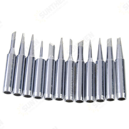 12pcs 900M-T Series Solder Iron Tips for Electronic Soldering Iron