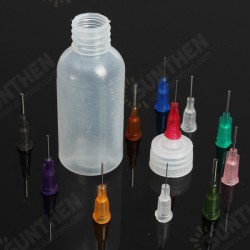 50ml Needle Dispenser Bottle for Rosin Solder Flux Paste + 11 Needles 50ml Needle Dispenser Bottle for Rosin Solder Flux Paste + 11 Needles