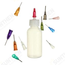 50ml Needle Dispenser Bottle for Rosin Solder Flux Paste + 11 Needles 50ml Needle Dispenser Bottle for Rosin Solder Flux Paste + 11 Needles