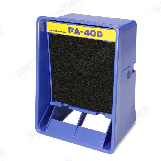 FA-400 110V Soldering Iron Smoke Absorber Remover Fume Extractor Smoke Air Fan + 2 Filters