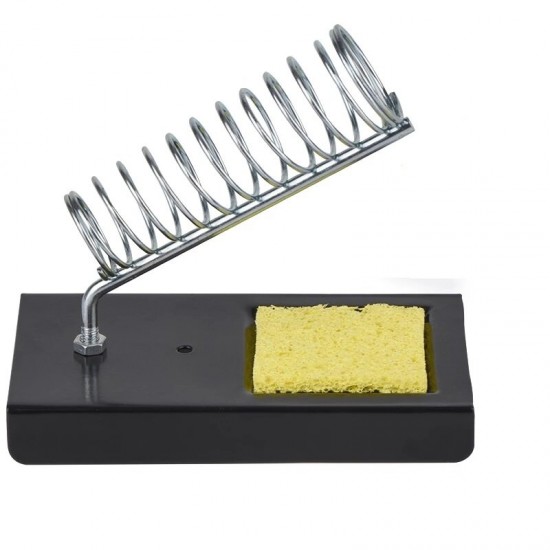 JCD Electric Soldering Iron Stand Holder Metal Pads GenHigh Temperature Support Station Solder with Sponge