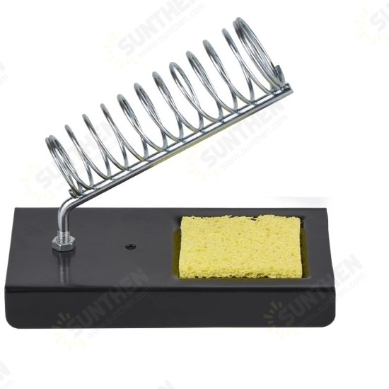 JCD Electric Soldering Iron Stand Holder Metal Pads GenHigh Temperature Support Station Solder with Sponge