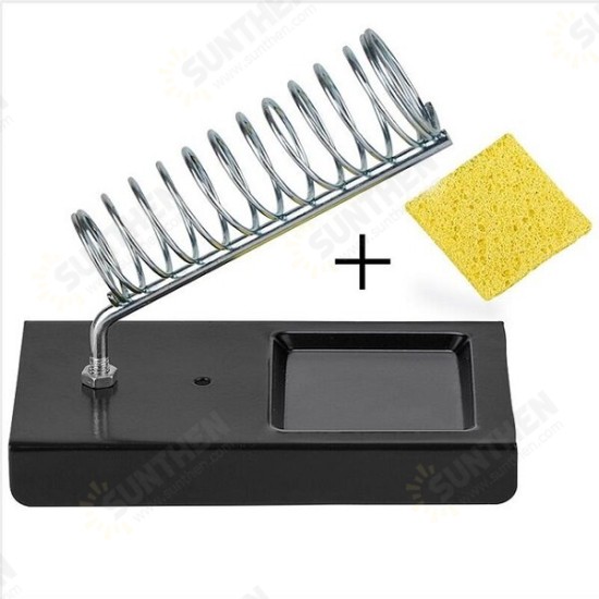 JCD Electric Soldering Iron Stand Holder Metal Pads GenHigh Temperature Support Station Solder with Sponge JCD Electric Soldering Iron Stand Holder Metal Pads GenHigh Temperature Support Station Solder with Sponge