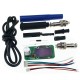 T12 V2.0 STM32 OLED Digital Soldering Station Controller 5 Core Silicone Wire Plastic Case 9501 Soldering Handle Set