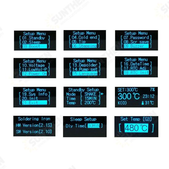 V2.1S T12 STM32 OLED Digital Temperature Controller Alloy 9501 Soldering Handle with JBC Pump Electric Solder Iron