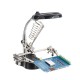 LED Light Soldering Iron Stand Holder Helping Hands Magnifying Glass Magnifier Third Hand Magnifier