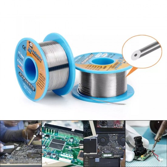 183℃ 40g 0.2/0.3/0.4/0.5/0.6/0.8mm 63/37 Rosin Core Tin-Lead Melting Solder Wire Welding Iron Cable Reel