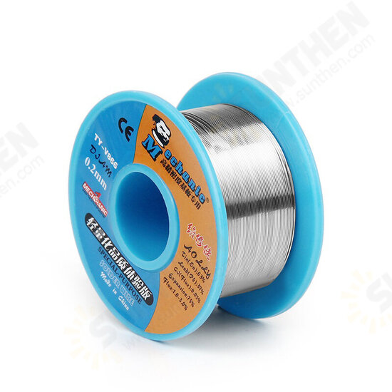 183℃ 40g 0.2/0.3/0.4/0.5/0.6/0.8mm 63/37 Rosin Core Tin-Lead Melting Solder Wire Welding Iron Cable Reel