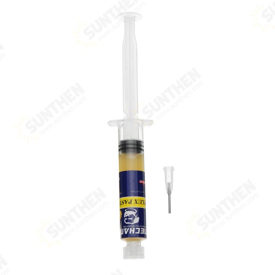 Solder Flux Paste MCN225 No Cleaning Syringes with Needle for BGA Repair CPU Disassemle