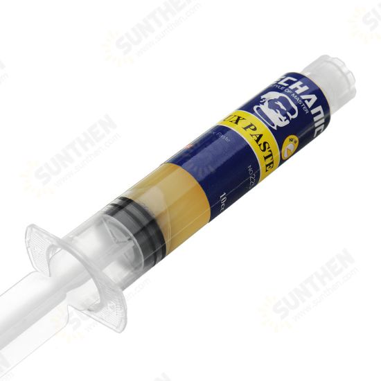 Solder Flux Paste MCN225 No Cleaning Syringes with Needle for BGA Repair CPU Disassemle