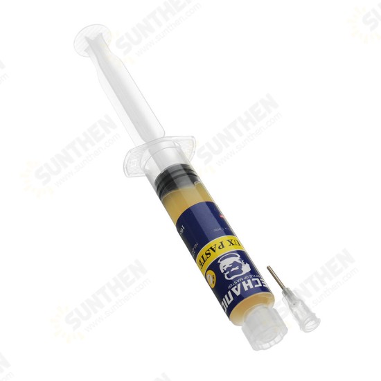 Solder Flux Paste MCN225 No Cleaning Syringes with Needle for BGA Repair CPU Disassemle